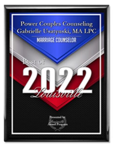 Power Couples Counseling 2022 Best of Louisville Award